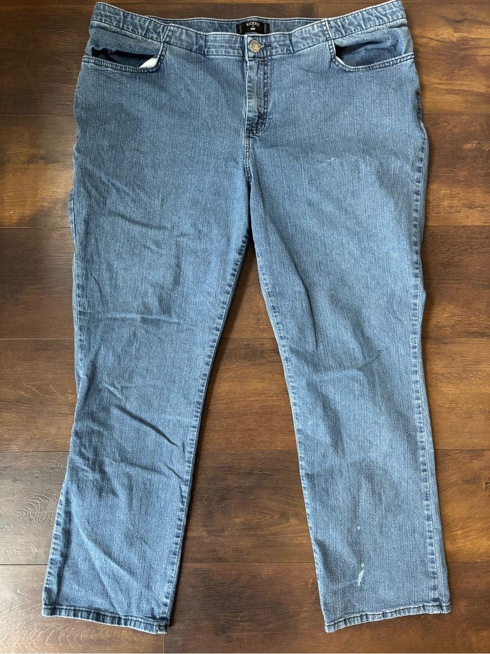 Riders‎ by Lee Straight Leg Stretch Jeans Women’s 18W Medium Wash
